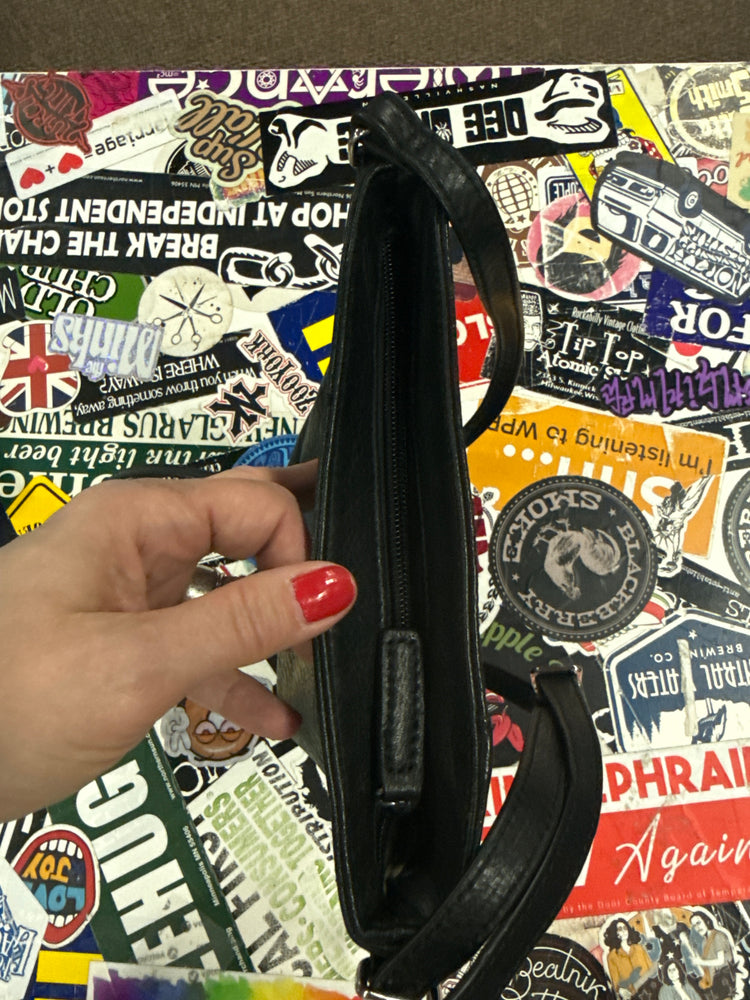 VTG MARGOT BLACK LEATHER CROSSBODY
