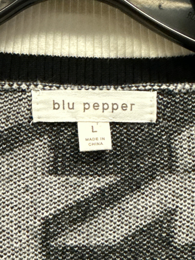 BLU PEPPER HOUNDSTOOTH CARDIGAN