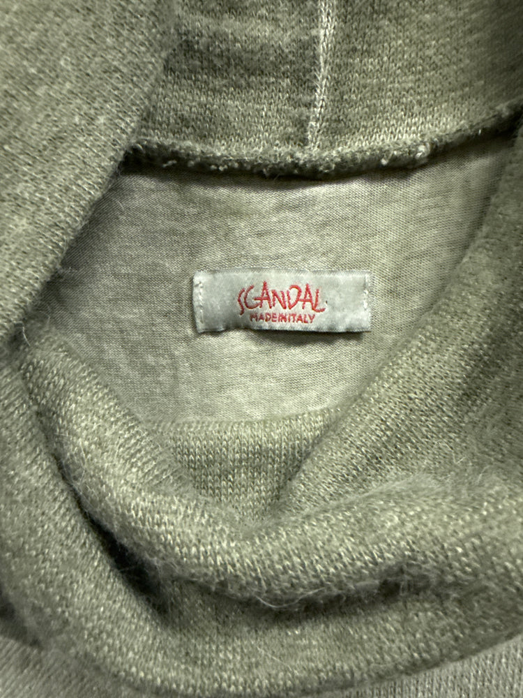 SCANDAL LAYERED COWL NECK SWEATER