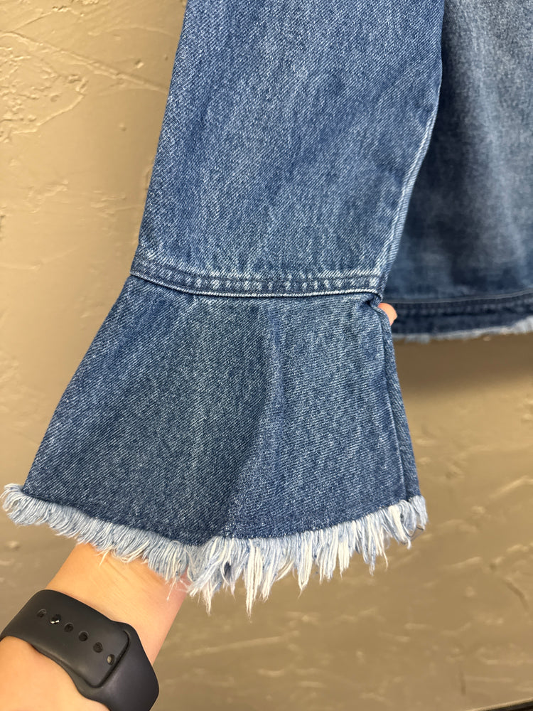 NWOT INDIGO THREAD DENIM JACKET