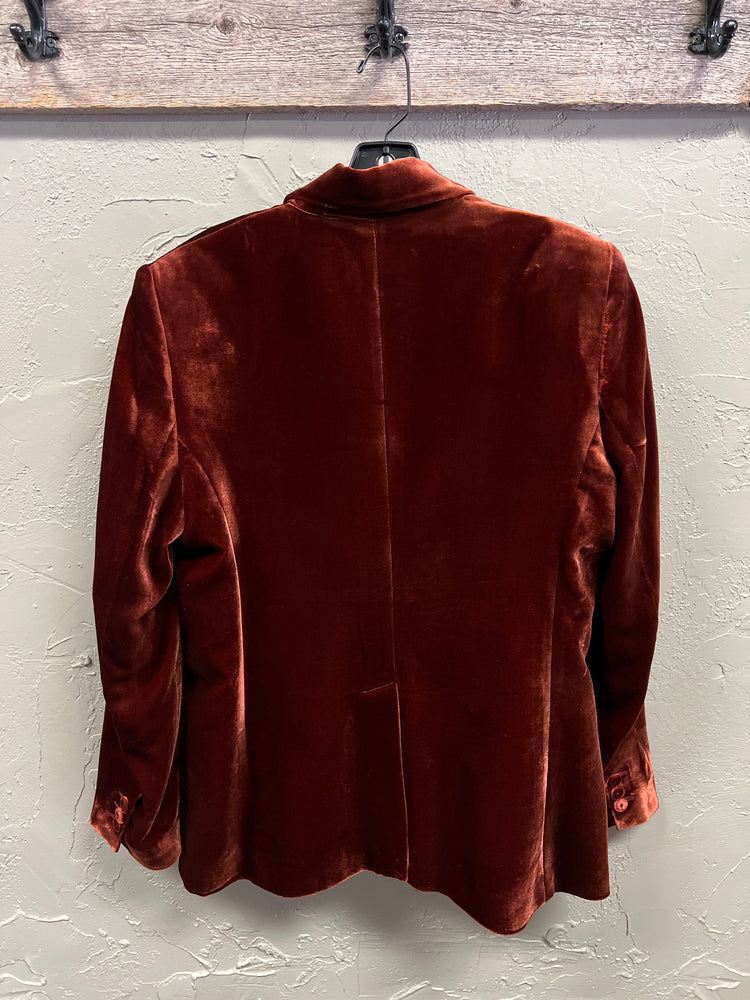 MNG VELVET SUIT BLAZER (org$220)