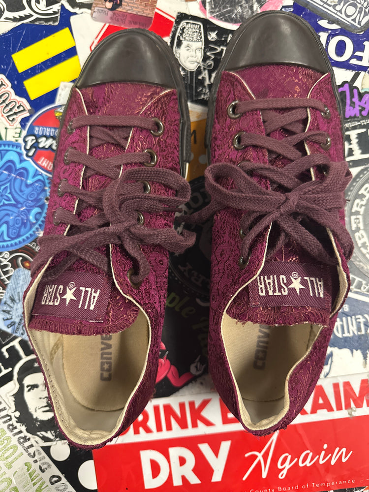 CONVERSE EMBROIDERED SILK LOW TOPS