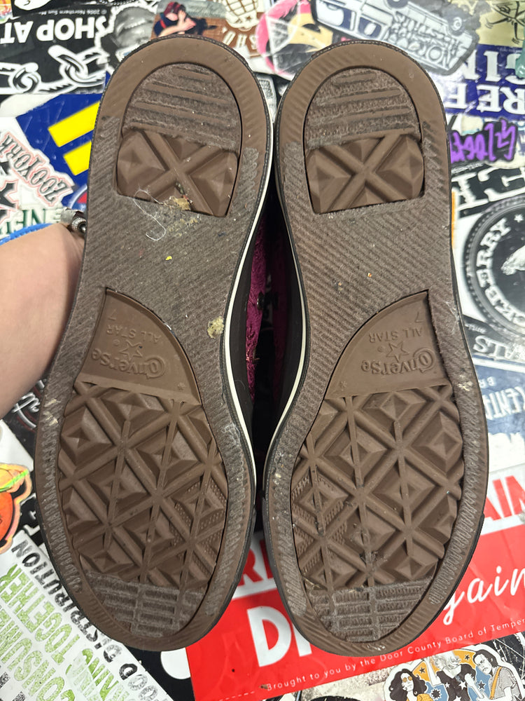 CONVERSE EMBROIDERED SILK LOW TOPS