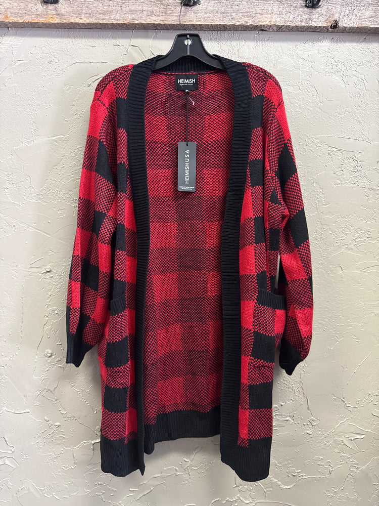 NWT HEIMISH BUFFALO CHECK SWEATER