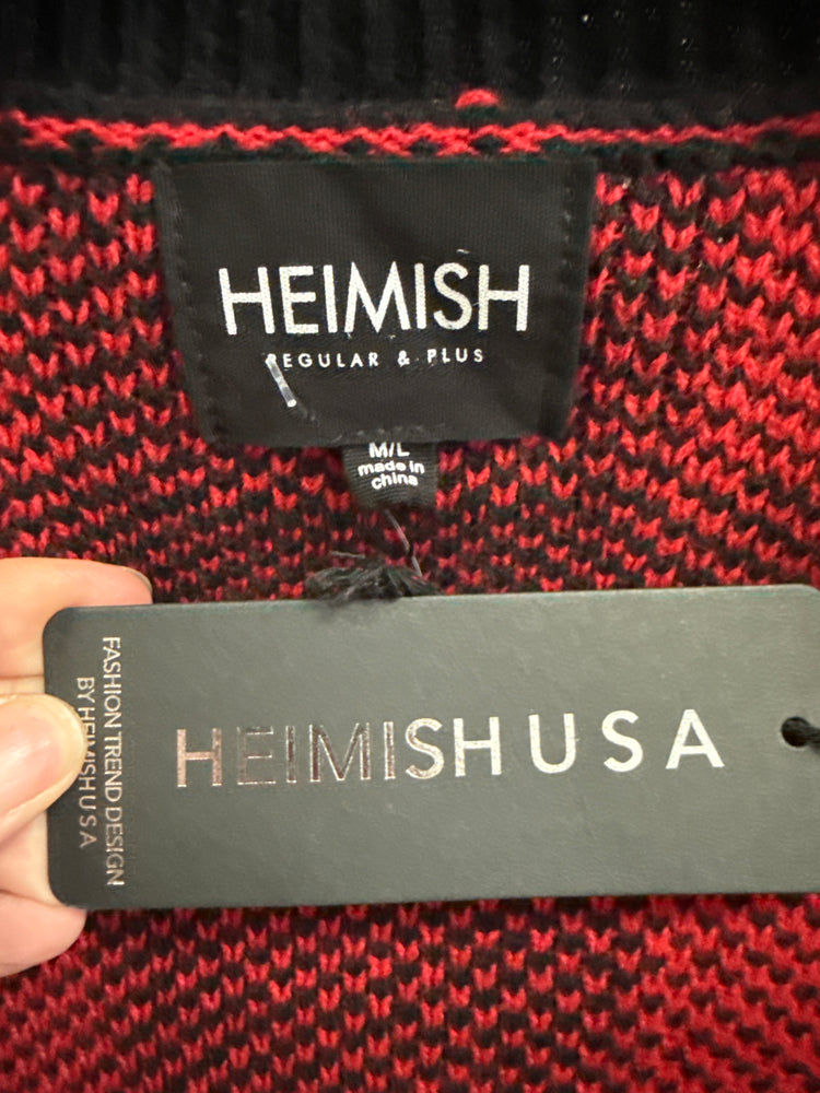NWT HEIMISH BUFFALO CHECK SWEATER