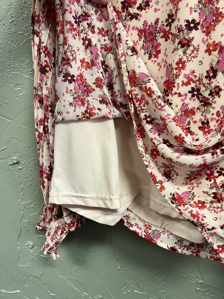 ENRTO FLORAL V-NECK BLOUSE