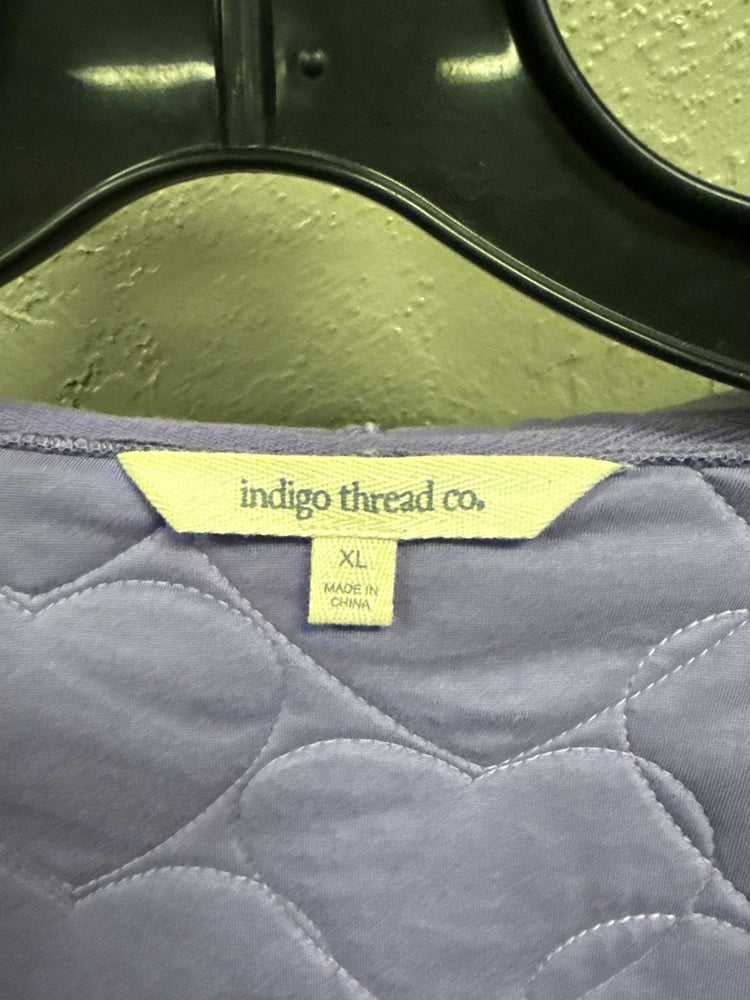 NWOT INDIGO THREAD QUILTED JACKET
