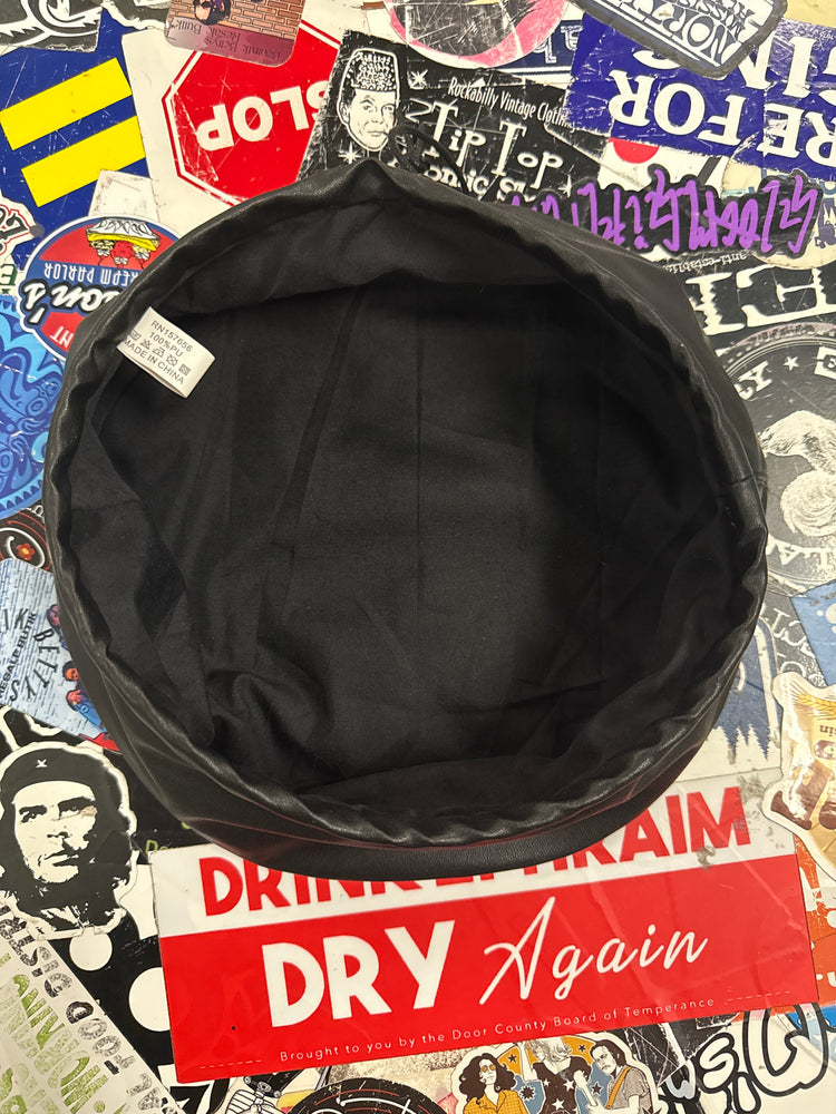 VEGAN LEATHER HAT