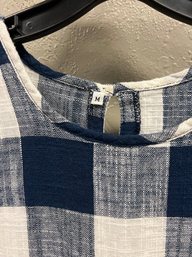 CHECK BABYDOLL TOP
