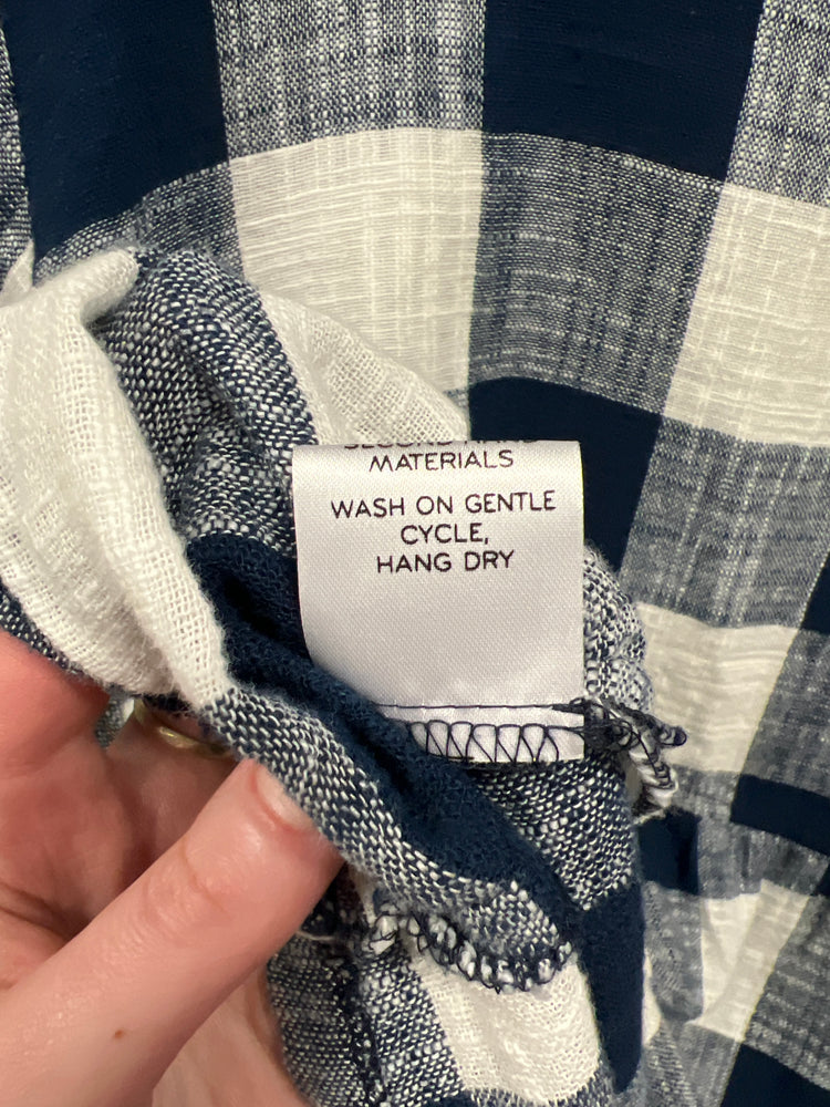 CHECK BABYDOLL TOP