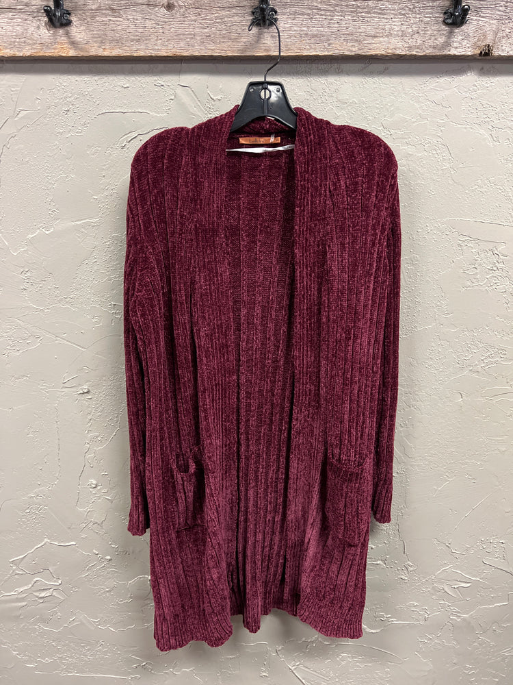 BELLDINI CHENILLE CARDIGAN