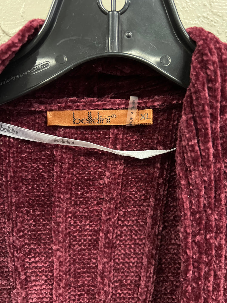 BELLDINI CHENILLE CARDIGAN
