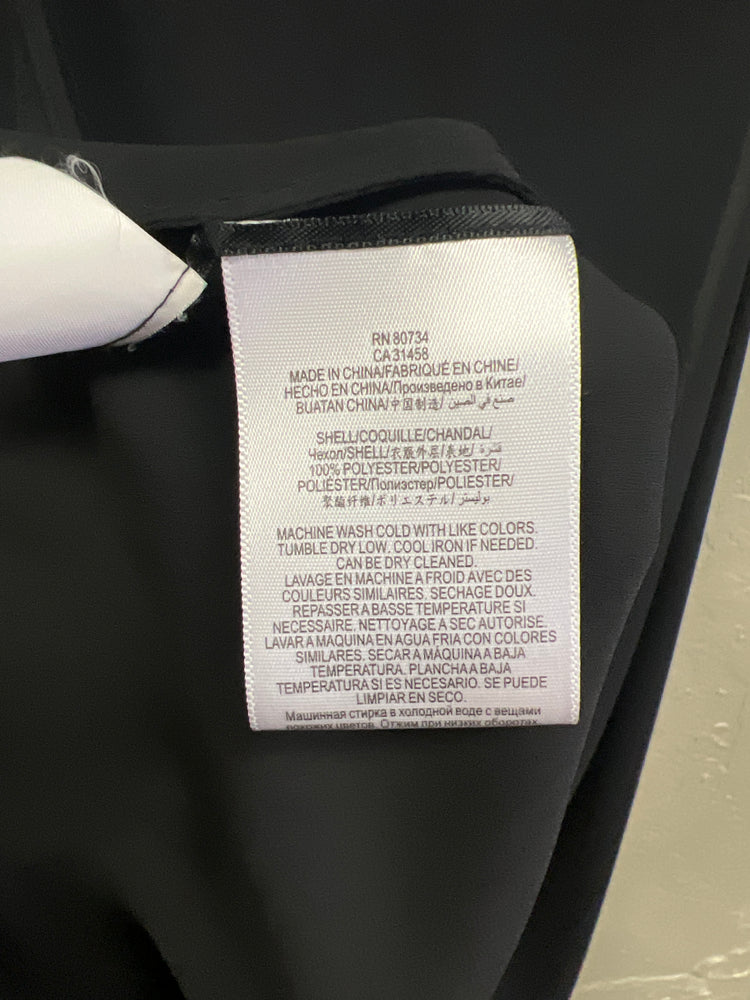 BCBG ASYMETRICAL SEMI-SHEER TOP