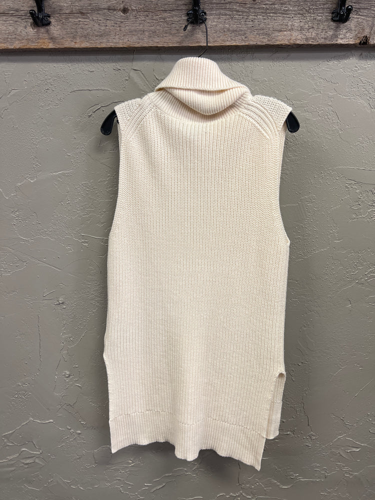 BANANA REPUBLIC SLEEVELESS T-NECK TUNIC (org$98)