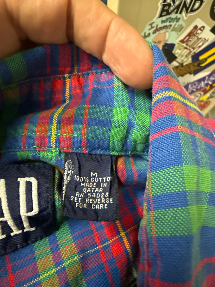 VTG 90’s GAP PLAID BUTTONDOWN
