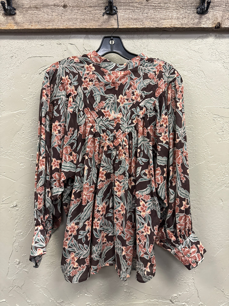 NWT EE:SOME FLORAL BLOUSE