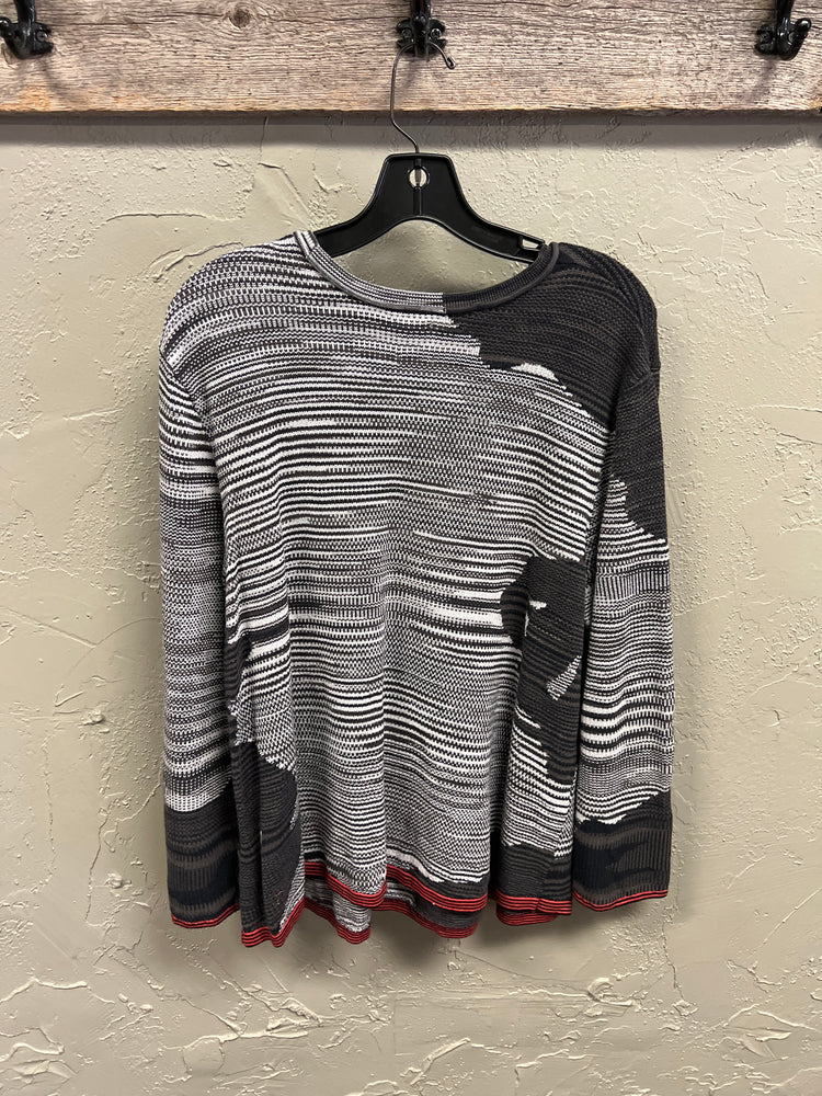 NIC+ZOE MIXED VITAL TUNDRA SWEATER (org$148)