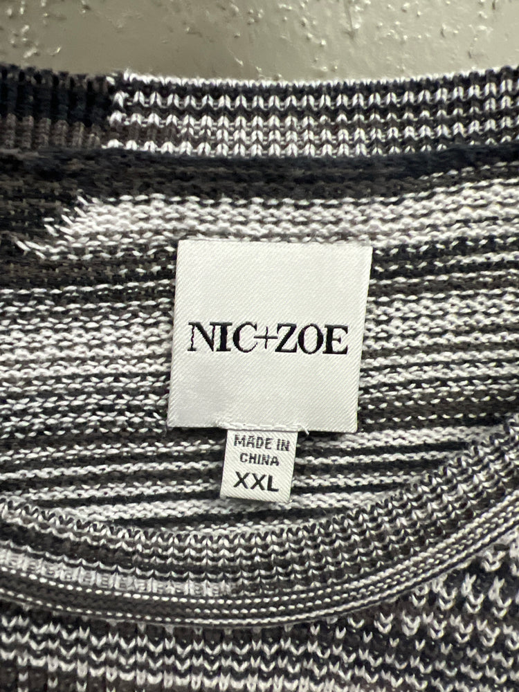 NIC+ZOE MIXED VITAL TUNDRA SWEATER (org$148)