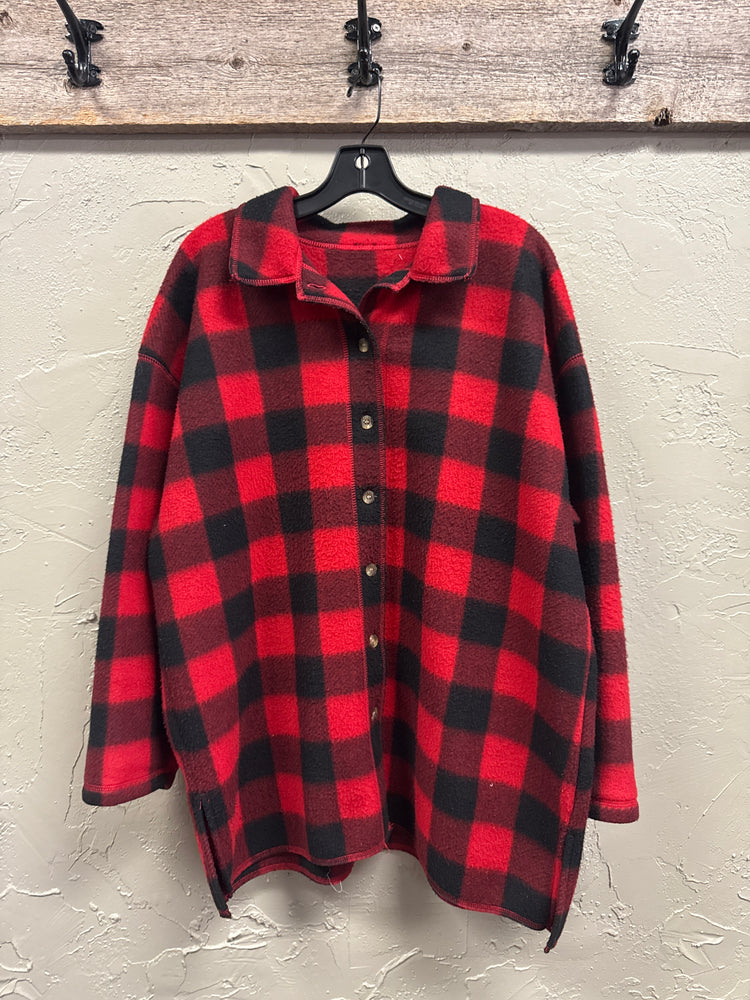BUFFALO PLAID FLEECE SHACKET