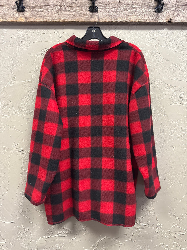 BUFFALO PLAID FLEECE SHACKET