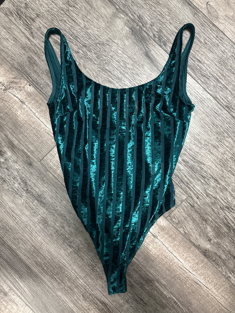 NAKED WARDROBE BURNOUT VELVET BODYSUIT