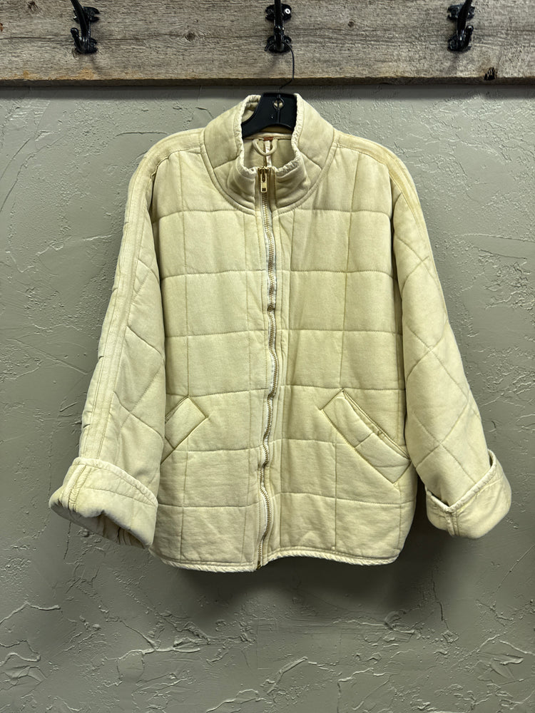 FP DOLMAN QUILTED KNIT JACKET (org$198)
