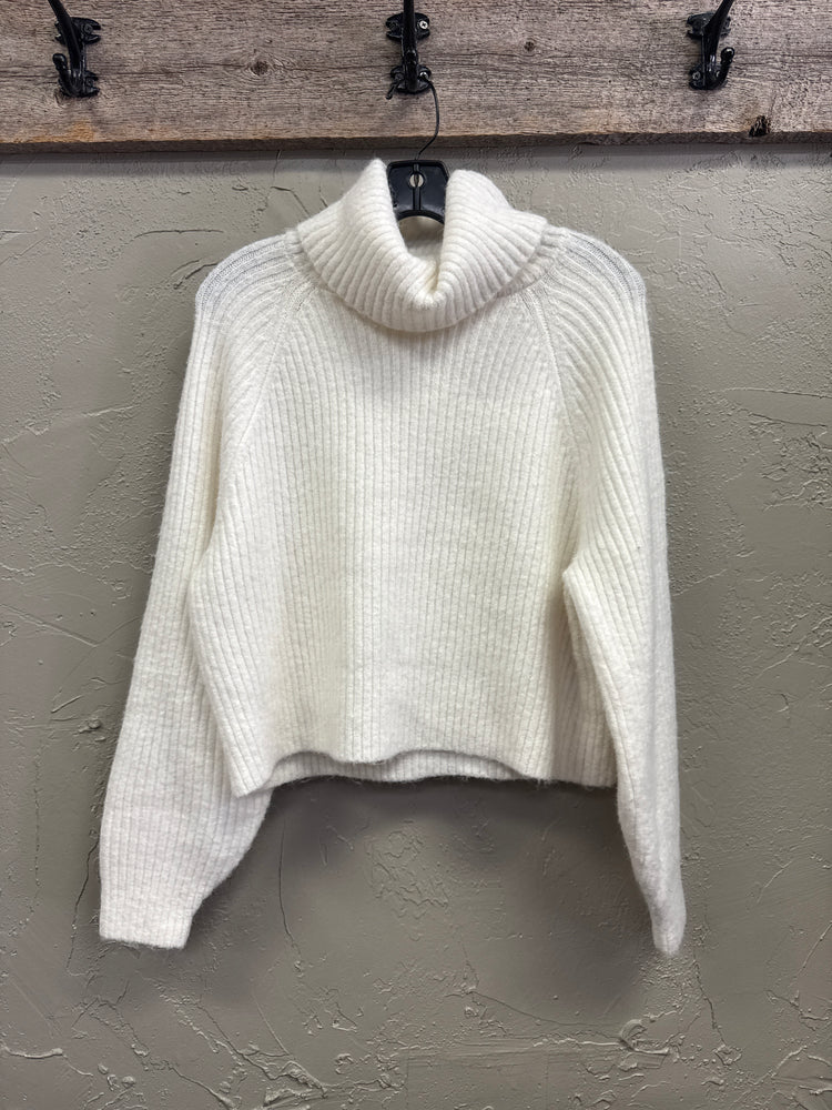 NWOT TURTLENECK CROP SWEATER