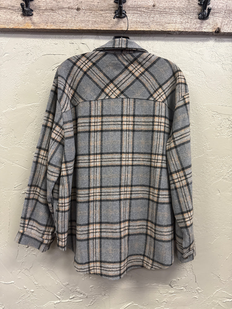 MISS ME FLANNEL SHACKET