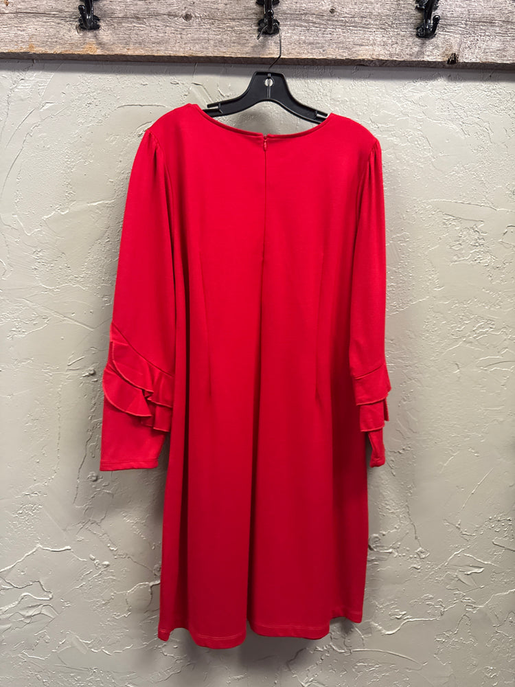 ESQUALO FLUTTER SLEEVE DRESS (org$119)