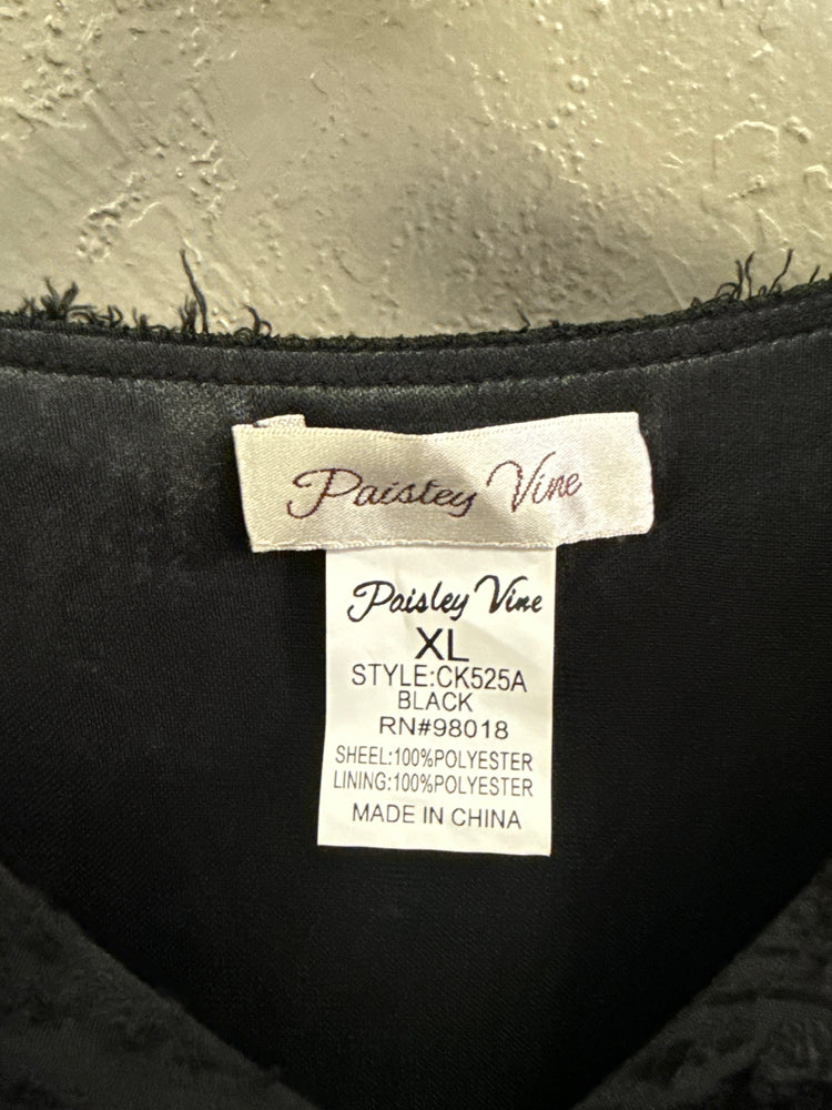 PAISLEY VINE BOHO TIERED DRESS