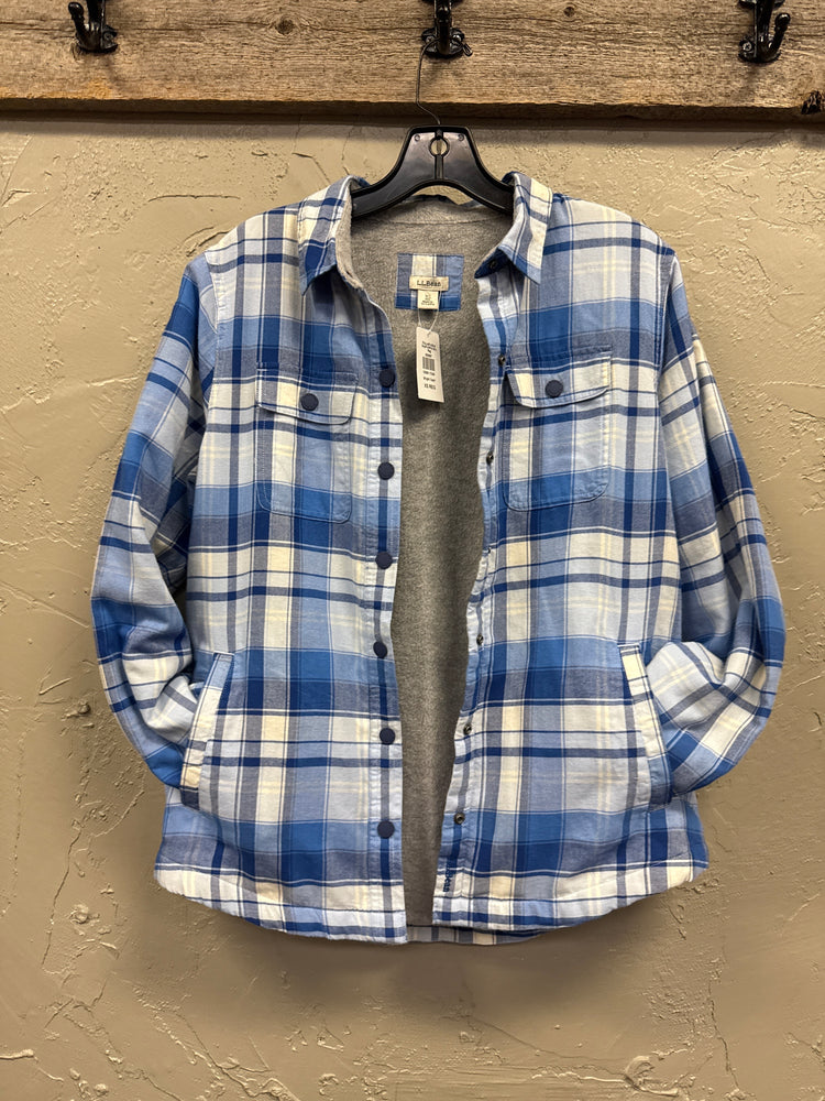 NWT LL BEAN FLEECE LINED SHACKET (org$89)