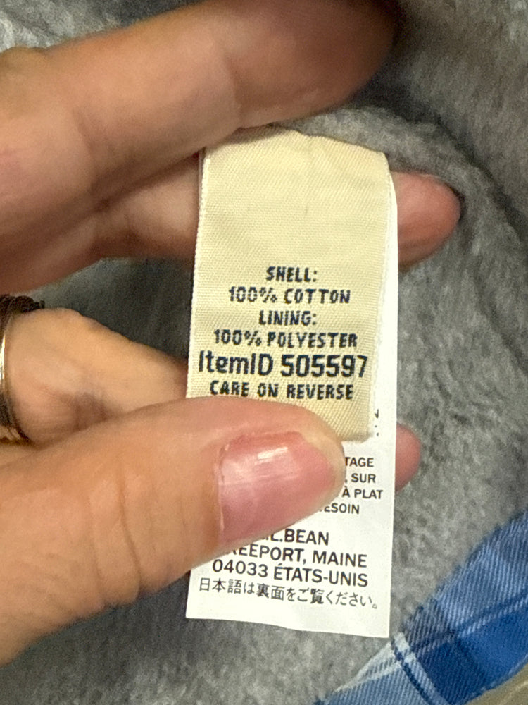 NWT LL BEAN FLEECE LINED SHACKET (org$89)