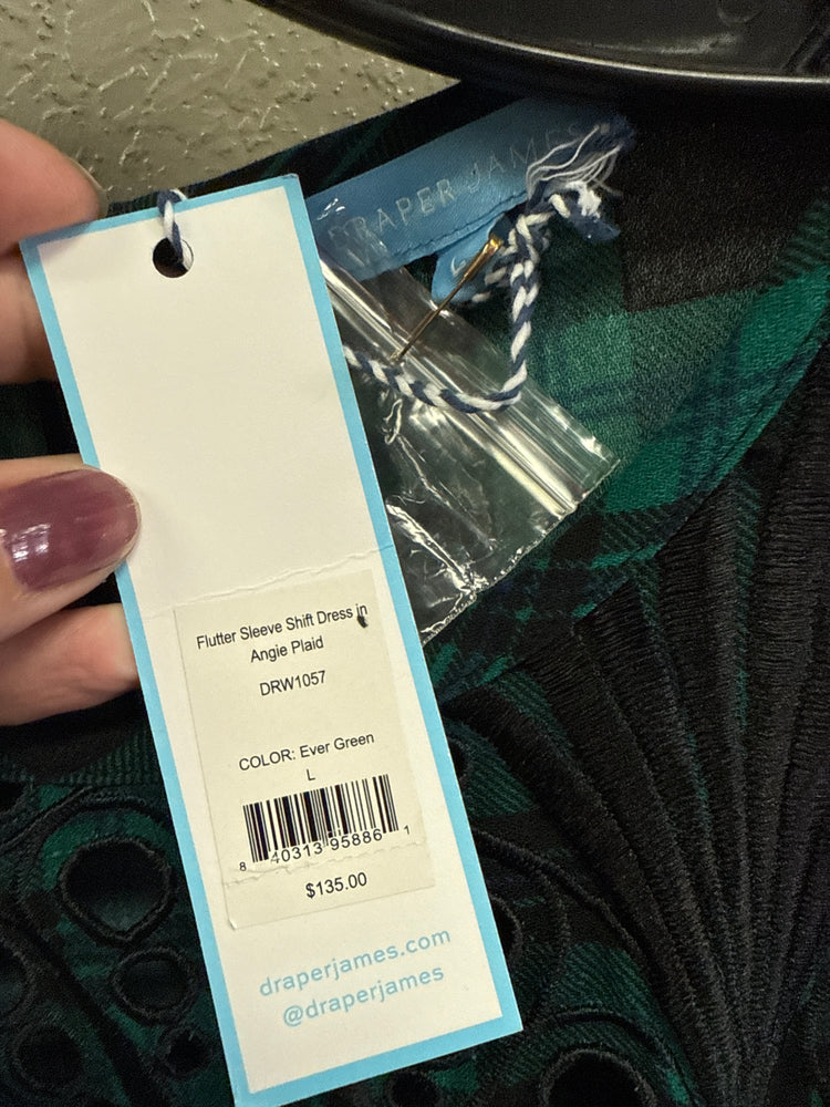 NWT DRAPER JAMES PLAID DRESS (org$135)