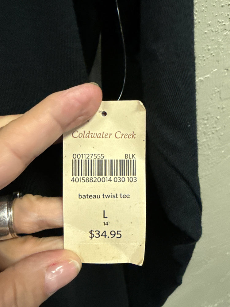 NWT COLDWATER CREEK BATEAU TWIST TEE (org$35)