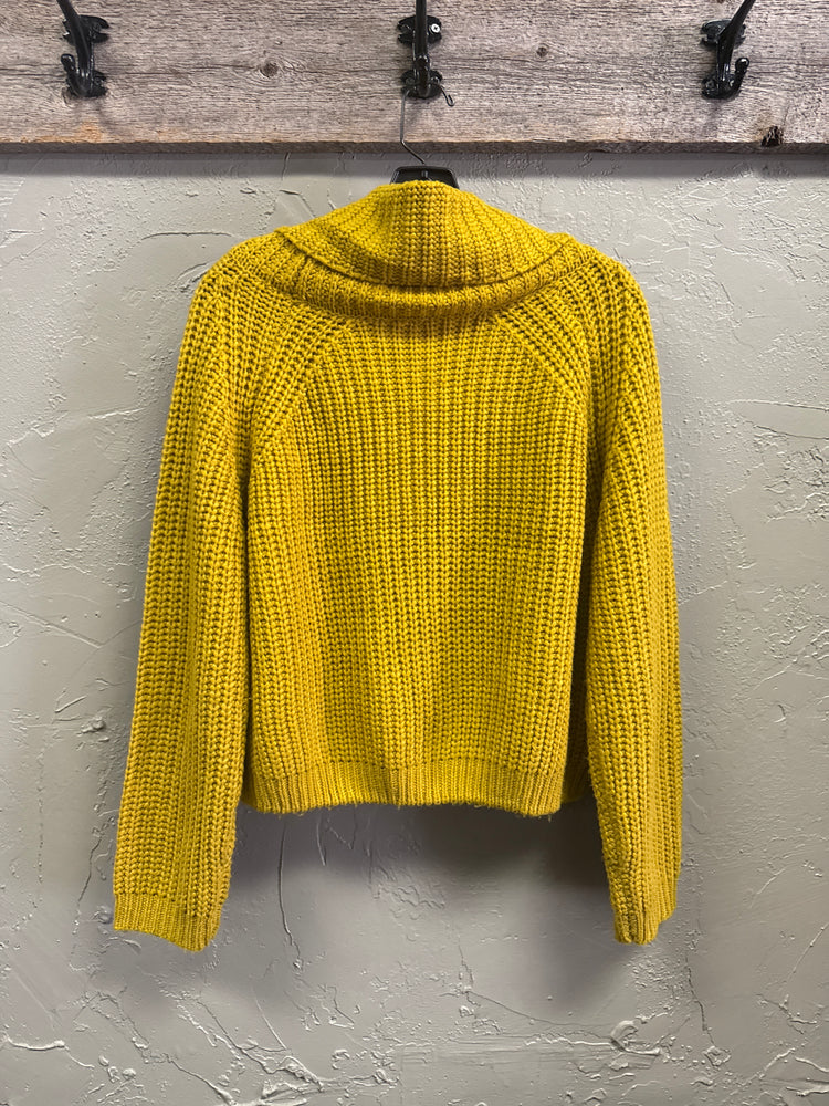 MOON & MADISON COWL NECK CROP SWEATER