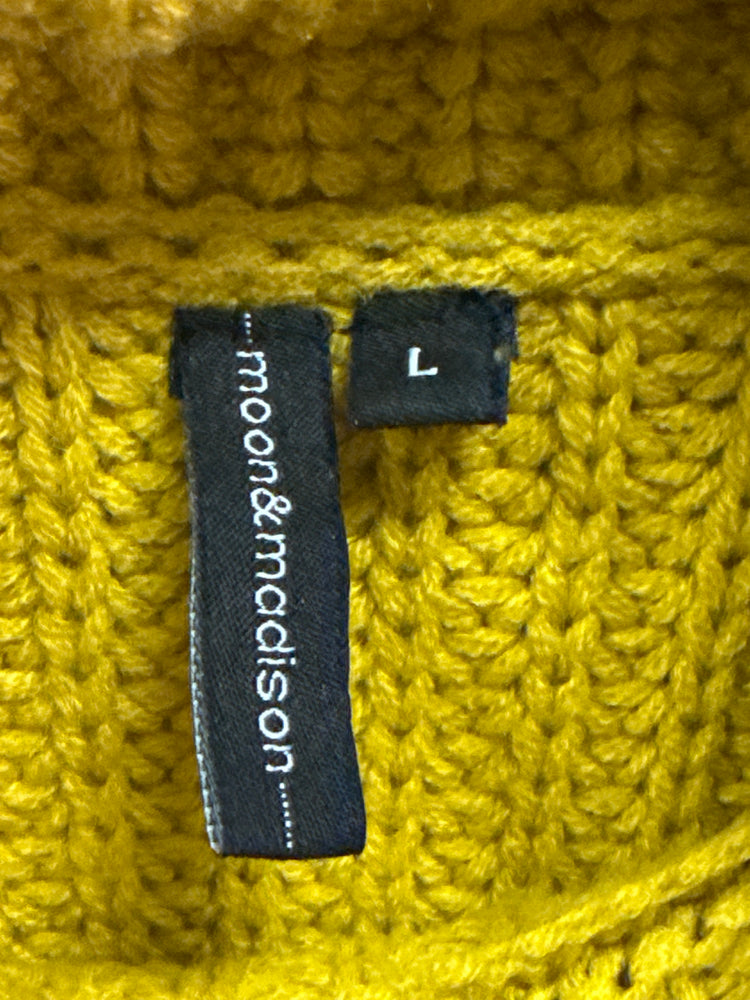 MOON & MADISON COWL NECK CROP SWEATER