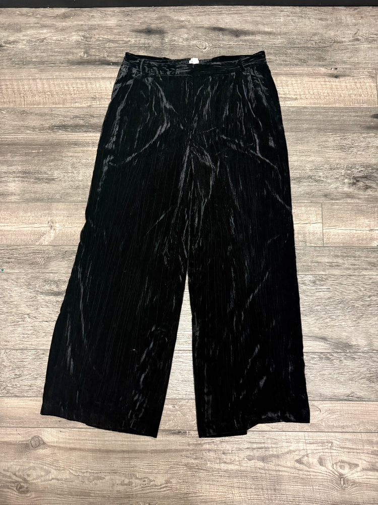 THE DROP WIDE LEG VELVET TROUSERS