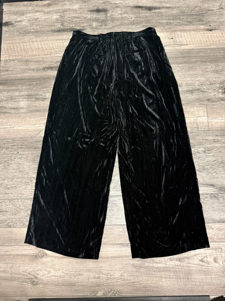 THE DROP WIDE LEG VELVET TROUSERS