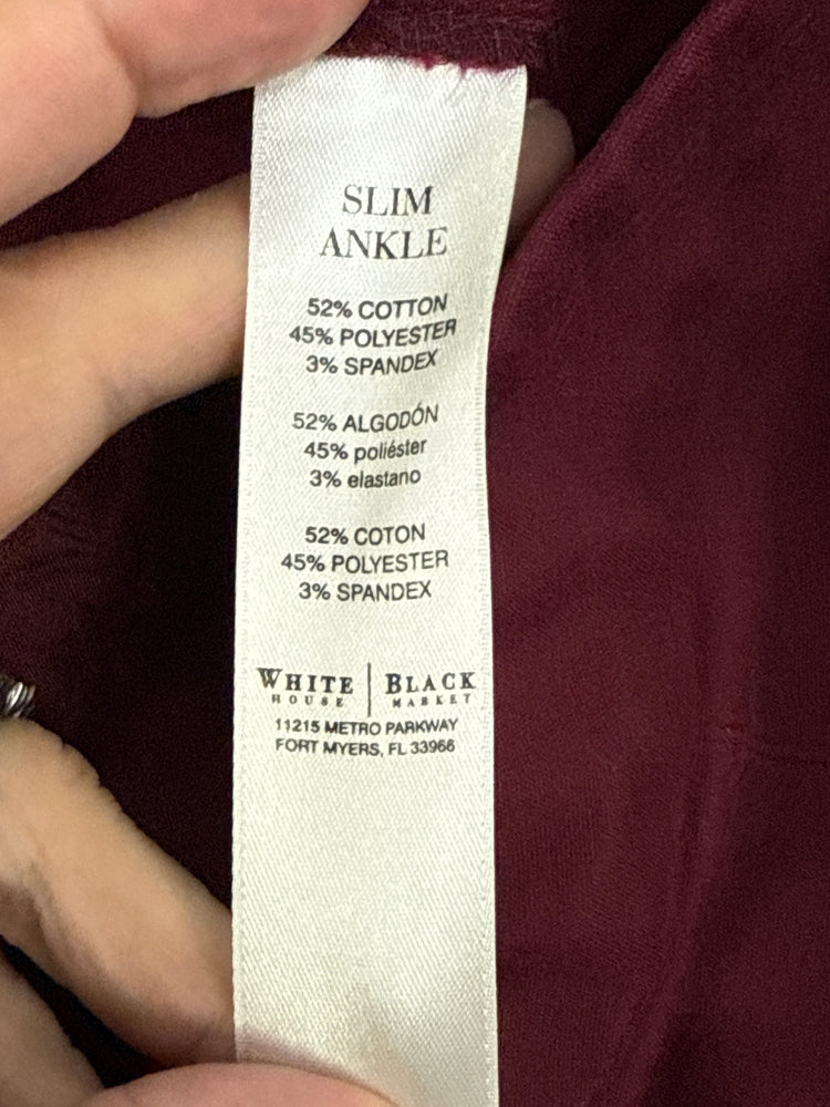 WHBM SLIM ANKLE PANT (org$99)
