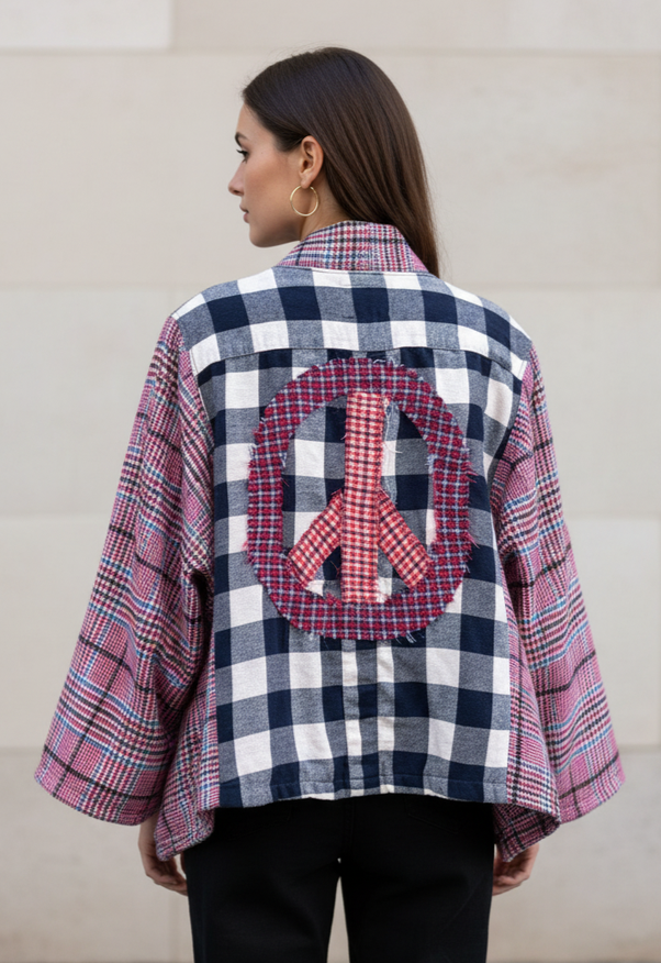 REBETTY FLANNEL & MIXED FABRIC KIMONOS