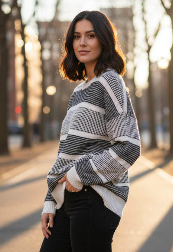 STACCATO STRIPED SWEATER