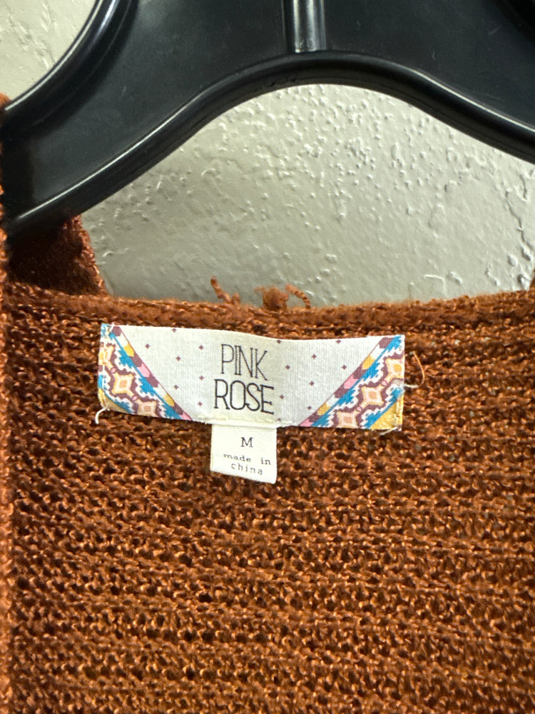 PINK ROSE HOODED CARDIGAN