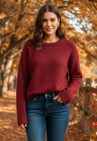 CINQ a SEPT BRUSHED CREWNECK SWEATER (org$300)