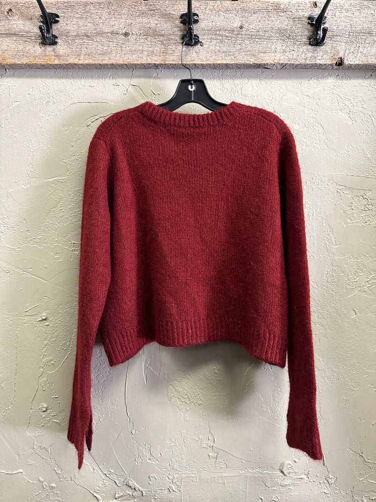 CINQ a SEPT BRUSHED CREWNECK SWEATER (org$300)