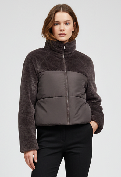 AND NOW THIS CROP JACKET