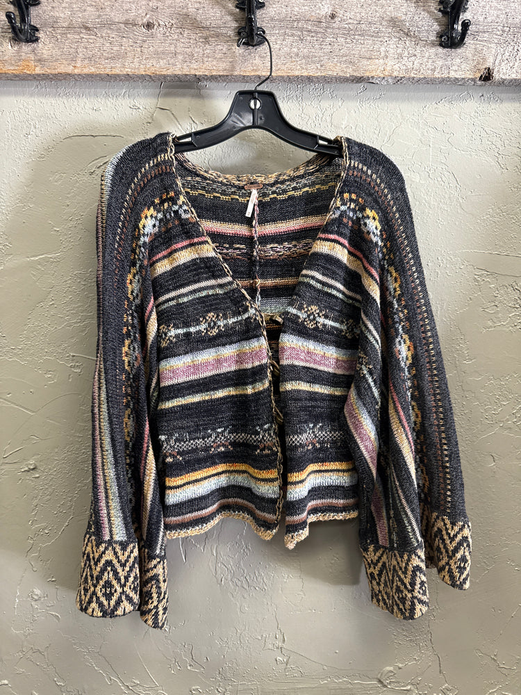 FREE PEOPLE BELL SLEEVE CROP CARDI (org$148)