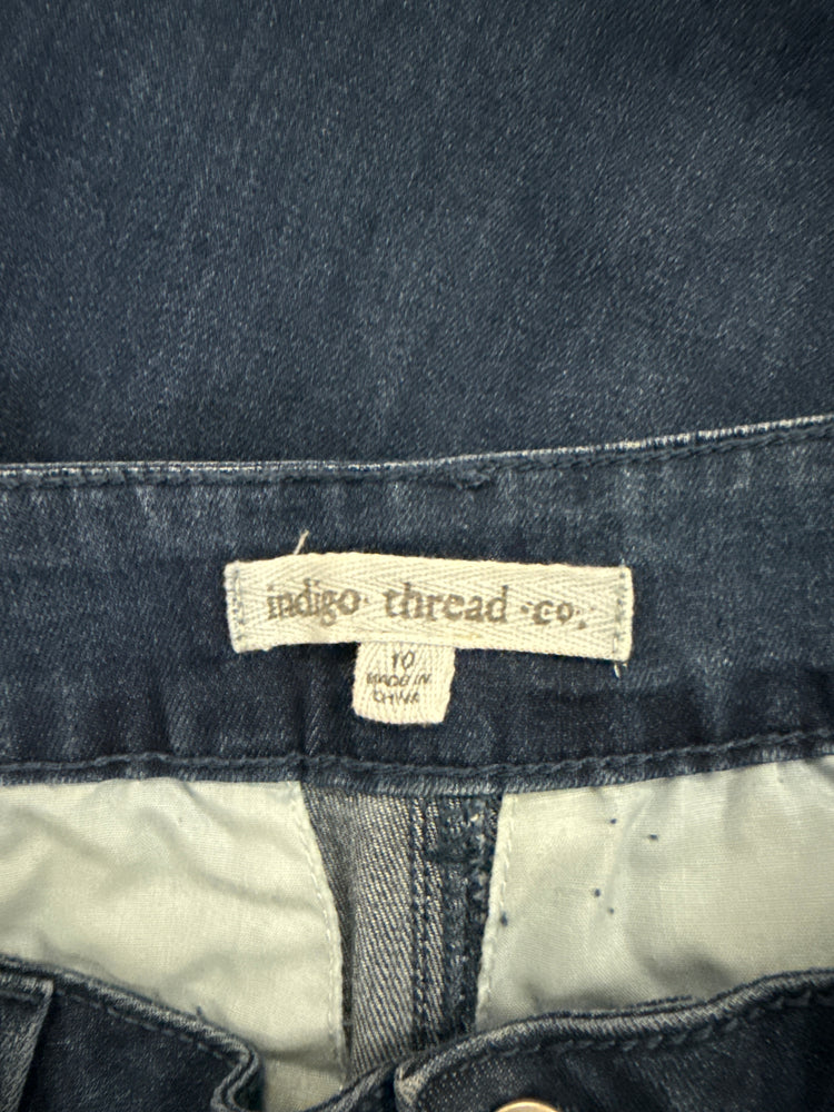 INDIGO THREAD WIDE LEG JEAN