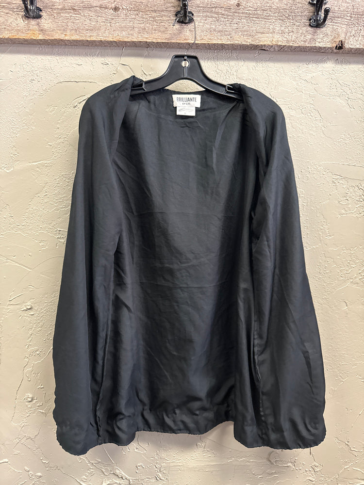 VTG BRILLIANTE BEADED SILK EVENING COAT