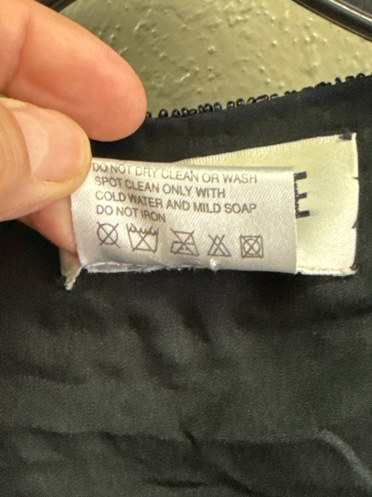 VTG BRILLIANTE BEADED SILK EVENING COAT