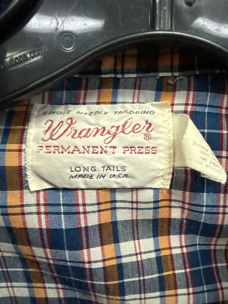 VTG WRANGLER LONG SLEEVE PEARL SNAP